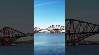 Forth Bridge Queensferry Crossing scotlandsbeauty bridge Redbridge visitscotland train [upl. by Eadnus]