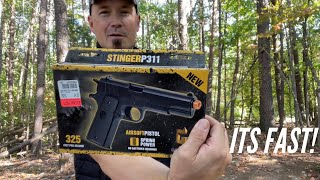 The Game Face Stinger P311 Airsoft Pistol Review [upl. by Nrojb]