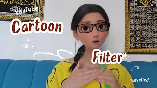 How to use Cartoon Filter for Youtube Videos😍  Easiest way fpr cartoon filter 🫠 [upl. by Kalagher822]