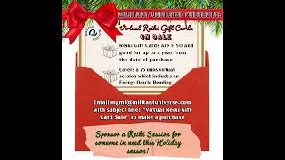 ✨✨✨Virtual Reiki Gift Cards ON SALE✨✨✨ christmas spiritualwisdom [upl. by Eyeleen555]