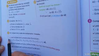 Faire des Maths CM2 Multiples et Diviseurs page 34 [upl. by Yasnyl]