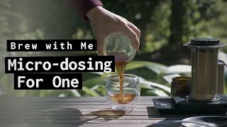 How to Make a Delicious Microdosing AeroPress Coffee with Only 8g of Beans [upl. by Bourgeois]