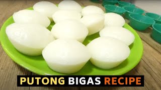 How to Make HOMEMADE Putong BigasPuti Steamed Rice Cake  FAVORITE PINOY KAKANIN SARAP [upl. by Ibson]