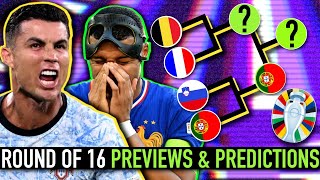 EURO 2024 Round of 16 PREDICTIONS amp Preview More UPSETS on the way [upl. by Bornie]