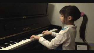 WF Bach Air in G Minor by 7year old gifted pianist [upl. by Swithbart]