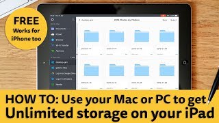 Free unlimited storage for your iPad or iPhone using your Mac or PC [upl. by Tomi]