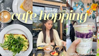 cafe hopping in seattle 🍵🌼 aesthetic coffee shops ft mushroom coffee vietnamese coffee amp more [upl. by Edelstein]