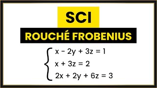 Teorema ROUCHÉ FROBENIUS  Sistema Compatible Indeterminado SCI [upl. by Kei863]