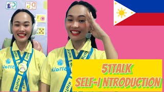 51TALK ESL Self Introduction 51Talk Philippines [upl. by Tahmosh]