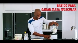 BATIDO PARA GANAR MASA MUSCULAR O SUBIR DE PESO [upl. by Ognimod363]