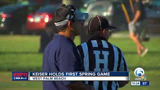 Keiser holds first ever Spring game [upl. by Schilling]