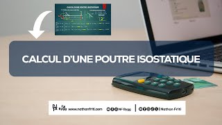 CALCUL D’UNE POUTRE ISOSTATIQUE  RDM   NF BYGG [upl. by Penthea]