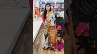 Paper Pattu saree shorts coloursoflife pattusarees kanchpattu [upl. by Eiramanin111]