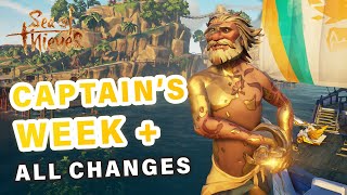 What to do in Captains Week  Changes to Captain Ships ► Sea of Thieves [upl. by Kussell110]