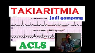 ACLS Algoritma Tachyaritmia Atrial Flutter SVT Atrial Fibrilasi VT VF UKMPPD Kardio Interna [upl. by Gower98]