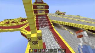 Minecraft  Iron Man  LHéliporteur Gold  The Helicarrier Gold PC HD FR [upl. by Ylas]