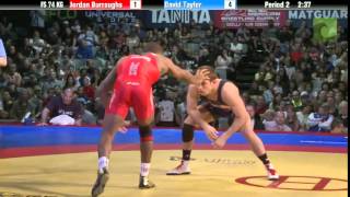 74 KG Finals  Jordan Burroughs Sunkist Kids vs David Taylor NLWC [upl. by Crescantia301]