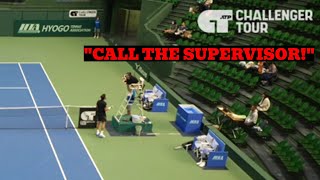 Most HILARIOUS Tennis Argument of the Year  Nikoloz Basilashvili [upl. by Erving119]