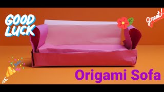 Origami  Sofa  Easy DIY [upl. by Caressa]