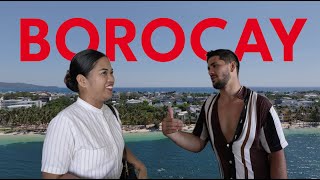 AMERICANS learn TAGALOG in BOROCAY [upl. by Darach]