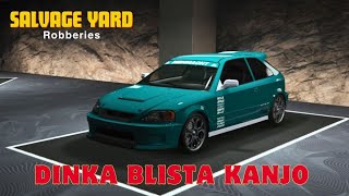 Dinka Blista Kanjo  Salvage Yard Robberies amp Final Mission  GTA 5 Online gta5 [upl. by Bixby]