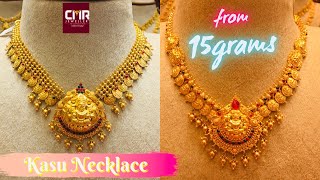 CMR Exclusive Light weight KASU Necklace22crt Gold Necklace latest Designs [upl. by Leesa]