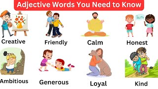 Adjective Words  Adjective Words With Easy Meanings and Fun Examples  The English Learner [upl. by Aznerol]