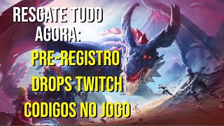 COMO RESGATAR CODIGOS DROPS E PRE REGISTRO NO TARISLAND [upl. by Akinnej617]