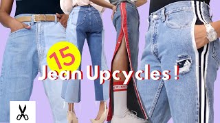 15 Amazingly Clever Jean Upcycles  Best Thrift Flips [upl. by Adnac]