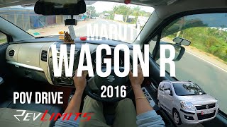 2016 MARUTI SUZUKI WAGON R BS3  VXI  1L 67BHP  POV Drive 22  RevLimits [upl. by Notlew]