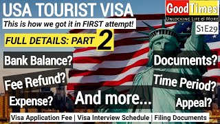 USA Tourist Visa Process Part 2 Visa Application Fee Book Visa Interview Prepare Documents  FAQs [upl. by Denn]