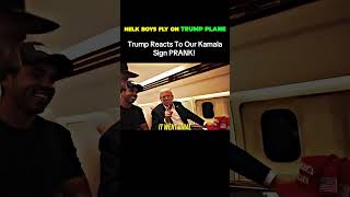 Nelk Boys Hitch A Ride on TRUMPS PLANE [upl. by Salhcin]