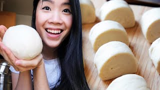 I Made Soft Fluffy Steamed Buns From Scratch [upl. by Yelsnya]