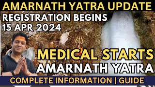 Shri Amarnath Yatra Update  Medical Registration  Permit Process Starts on 15 April  amarnath [upl. by Meyeroff560]