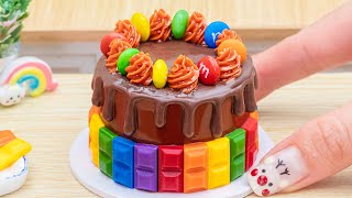 Moist Chocolate Cake Recipe 🎂Yummy Miniature Rainbow Chocolate Cake Idea by Lotus Cakes [upl. by Karney]