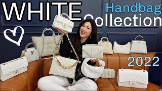 LEAST  MOST USED COMPARISON  BEST TIPS FOR COLOR TRANSFER 🤍 WHITE BAG COLLECTION  CHARIS❤️ [upl. by Bartholomeo]