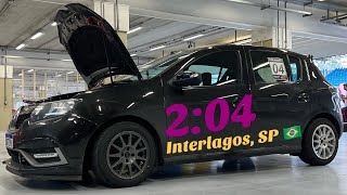 RENAULT SANDERO RS  Interlagos SP  2’04” 21112023 [upl. by Ferdinand]