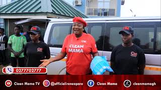 Watch as Clean Mama leads an inspiring cleanup exercise in Bawjiase amidst heavy rains [upl. by Essie838]