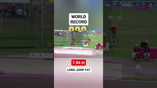 Long jump world record 😱 7•84 athletics longjump 🤔 worldrecord foryou army longjump record [upl. by Cardwell]