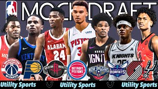 2023 NBA Mock Draft FULL FIRST ROUND MOCK DRAFT I Utility Sports 2023 NBA Mock Draft w Lottery Sim [upl. by Druce]