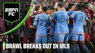 BRAWL breaks out after Toronto FC vs New York City FC final whistle 👀  ESPN FC [upl. by Rosalynd]