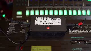 Midi Solutions Footswitch Controller  Much more useful than I thought [upl. by Ahsemal956]