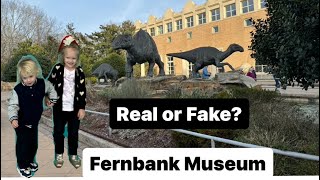 Fernbank Museum Lets play a game “Real or Fake”  Dinosaurs Atlanta Georgia Kids activities [upl. by Gerardo676]