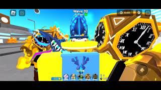 OMG I GOT THE NEW GOLD FUTURE LARGE CLOCKMAN CLOCK FACTORY GAMEPLAY  Roblox Toilet Tower Defense [upl. by Nykal]