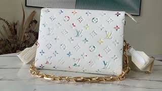 Louis Vuitton COUSSIN BB WHITELouis Vuittons Outlet Store [upl. by Lednek356]