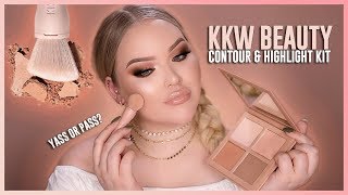 KIM KARDASHIAN KKW BEAUTY  POWDER CONTOUR amp HIGHLIGHT KIT REVIEW [upl. by Milton]