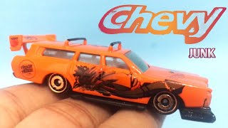 Restoration Chevy Nova Station Wagon Long Arm Junk Diescast Custom Klaten [upl. by Ntisuj]