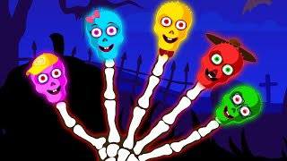 Skeleton Finger Family  Spooky Songs for Kids byTeeHeeTown  Halloween Songs 2022 [upl. by Cynara]