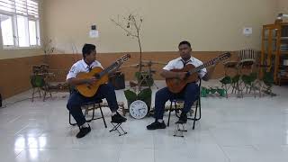 FLS2N GITAR DUET BANGKA BELITUNG BANGKA BARAT SMPN 1 MUNTOK LAGU POPULER 20212022 [upl. by Sudaorb]