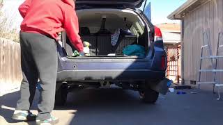 Subaru Outback Hitch Install TimeLapse [upl. by Marjy]